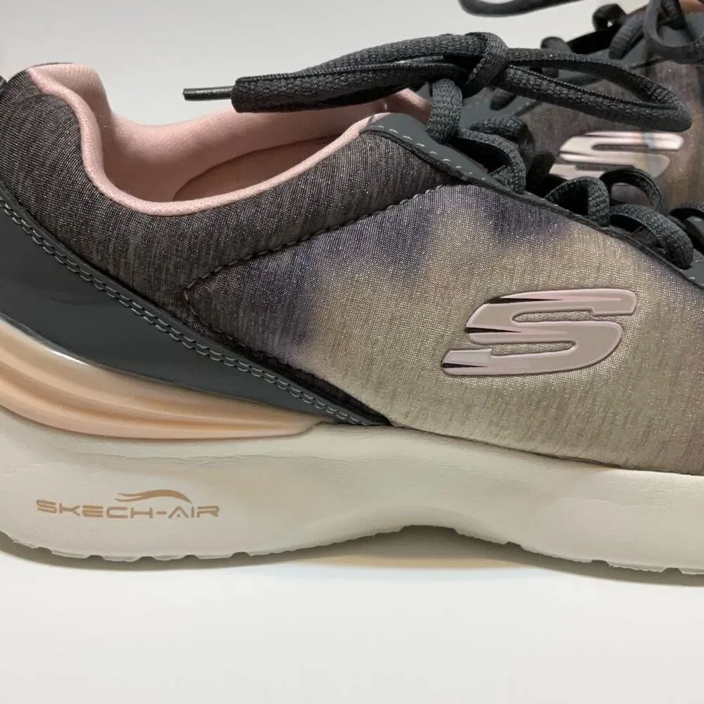 Skechers Skech-Air Grey and Pink Sneakers, 9. Memory Foam